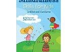 Children playing on grassy hills, mindfulness book.